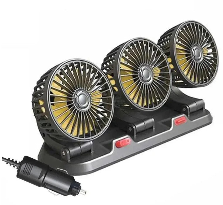 VENTILADOR TRIPLE CABEZAL PARA CARROS